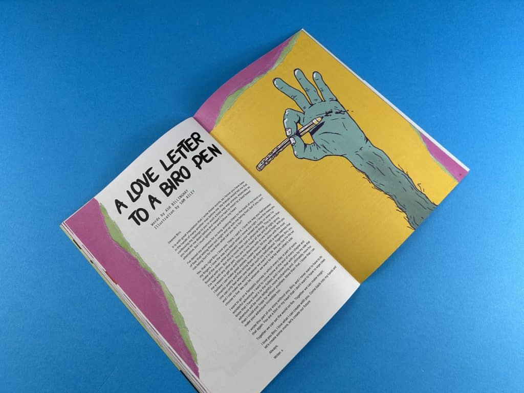 Examples of unique artwork in Zine printing